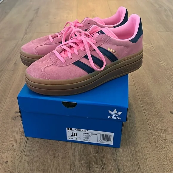 新品 24cm adidas GAZELLE BOLD Pink Glow adidas Gazelle Bold Pink Glow (Women's) - H06122 - US